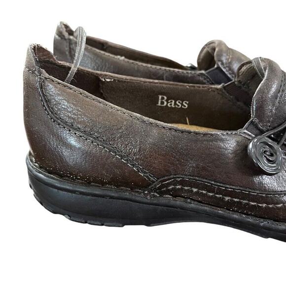 GH Bass & Co Womens Bradshaw Leather Brown Slip On Loafers Flats Comfort Shoes 9 - Picture 12 of 16